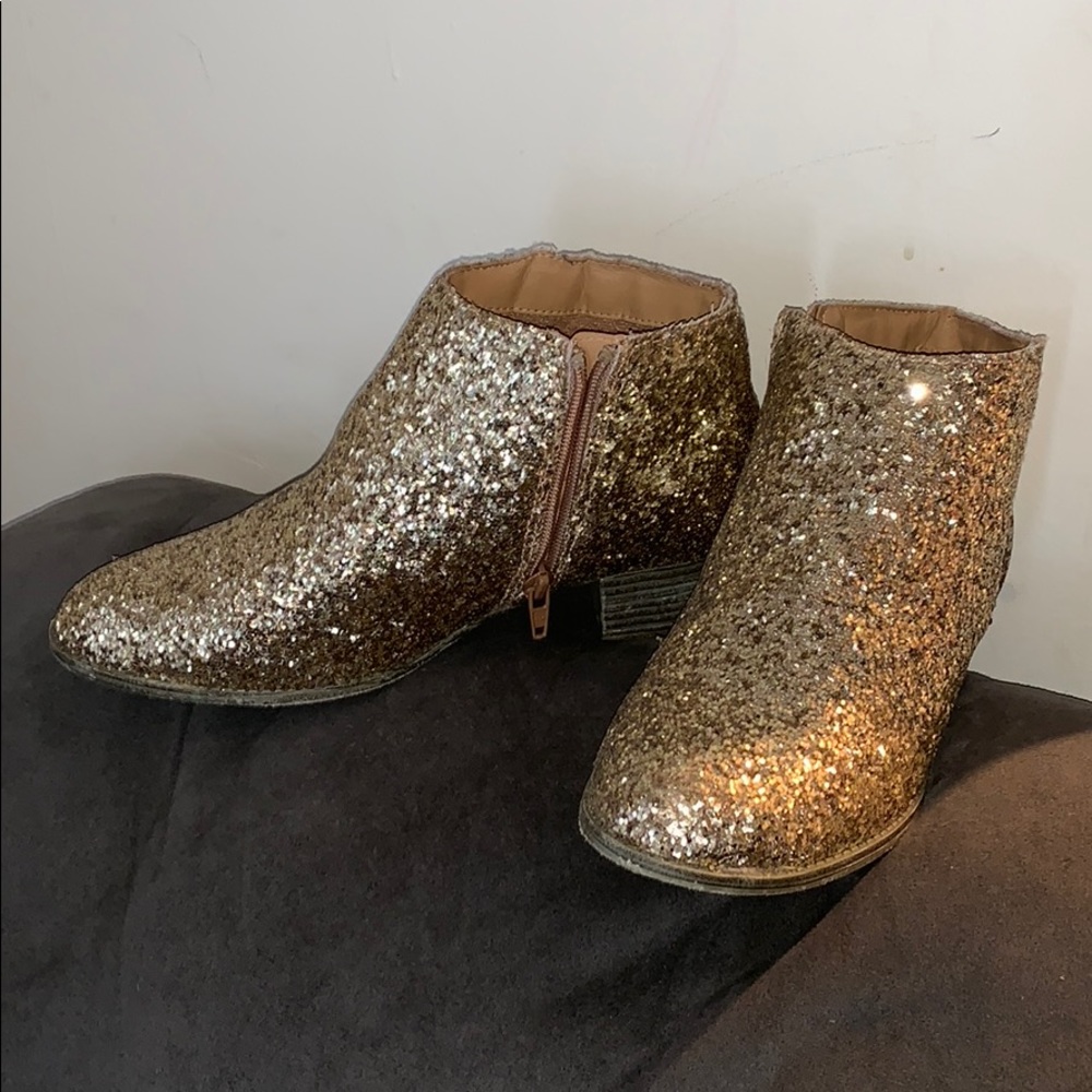 Gold glitter Old navy booties!!!!